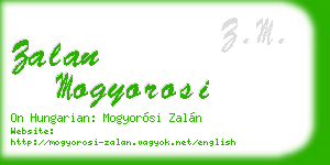 zalan mogyorosi business card
