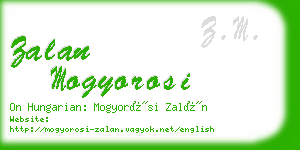 zalan mogyorosi business card